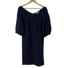 iliann loeb(イリアンローブ) ワンピース レディース - ネイビー 七分袖/ひざ丈