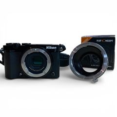 [60]251222-8534-4391 SA1500【現状品】Nikon 1 J5 コンパクトカメラ / K&F CONCEPT EOS-Nikon 1 マウントアダプター ニコン 動作未確認
