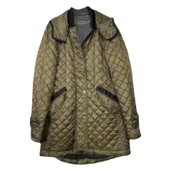 ザラ カーキ キルティング コート S