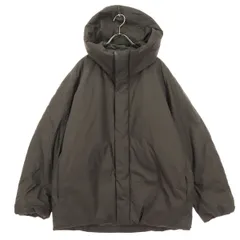 UNIQLO U ユニクロユー 長袖 中綿ジャケット M ブラウン フーディー メンズ 古着