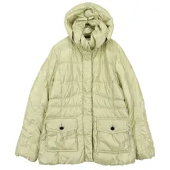 COMME CA DU MODE コムサデモード 長袖 中綿ジャケット 44 ベージュ系 フーディー レディース 古着