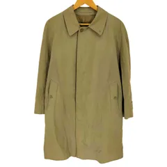 バーバリーズ BURBERRYS 80-90S 英国製  裏地ノバチェック ライナー付き 比翼 バルマカーン ステンカラー コート メンズ 表記無 