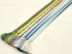 平和屋着物●和装小物　上質な帯締め6本セット　小桜組　金糸　暈し　逸品　AAAR6749ay