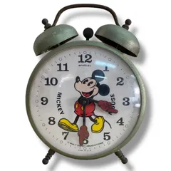 [60]251112-249-1029 SK700【現状品】置き時計 ブラッドレイ BRADLEY ヴィンテージ ミッキー MICKEY MOUSE DISNEY 手巻き アンティーク