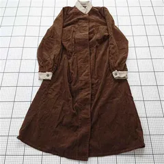 ◇ ⊇ セポ Cepo コーデュロイロングコート ブラウン系 Mサイズ レディース E  【1512100014270】
