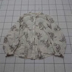 ◇ Θ ザラ ZARA 花柄コットンブラウス 長袖シャツ Sサイズ レディース E  【1512220019971】