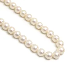 パールネックレス SILVER 1連 約7.5-8.0mm ホワイト系