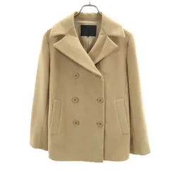 UNTITLED アンタイトル 日本製 アンゴラブレンド ピーコート 2 ベージュ Pコート レディース 古着