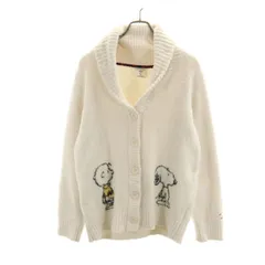 gelato pique ジェラートピケ 長袖 ショールカラー カーディガン F アイボリー ルームウェア レディース 古着