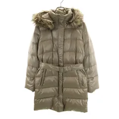 UNIQLO ユニクロ ダウンコート L グレージュ DOWN COLLECTION レディース 古着