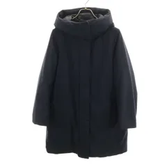 UNIQLO ユニクロ ハイブリッド ダウンコート S ネイビー レディース 古着