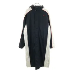 NIKE ナイキ ベンチコート L ネイビー 中綿 メンズ 古着
