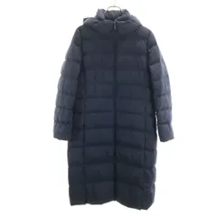 UNIQLO ユニクロ ダウンコート L ネイビー レディース 古着
