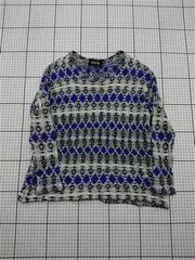 ◇ Θ ズッカ Zucca ZU46-JJ226 幾何学柄ニットトップス Mサイズ レディース E  【1601070008058】