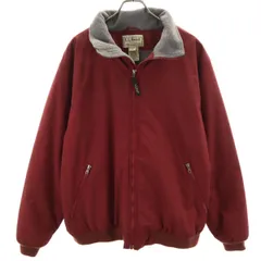 L.L.Bean エルエルビーン ブルゾン XL ワインレッド ジャケット 裏フリース アウトドア メンズ 古着