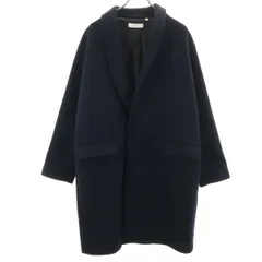 BEAUTY＆YOUTH UNITED ARROWS ビューティーアンドユース ユナイテッドアローズ ショールカラー ハミルトンラムズ ウールコート L ネイビー メンズ 古着