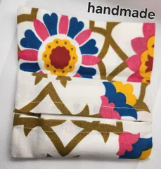 handmade  ポケット付きティッシュケース