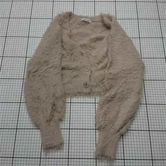 ◇ ⊇ ナチュラルビューティーベーシック NATURAL BEAUTY BASIC シャギーニットカーディガン ベージュ系 レディース E  【1601070008522】