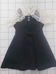 ◇ Θ エブリン evelyn EVT-041 レース切替ワンピース ブラック系 M レディース E  【1601150001382】