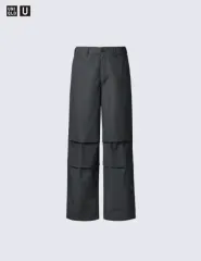 UNIQLO U ワイドフィット パラシュート パンツ DARK GRAY