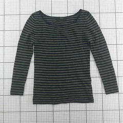 ◇ ⊇ ノーブル Noble ボーダーウール長袖ニットトップス レディース E  【1601150002440】
