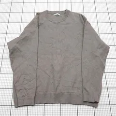 ◇ ⊇ ザラ ZARA クルーネックニットセーター XLサイズ メンズ グレー系 E  【1601150002884】