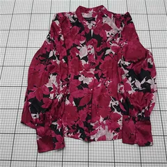 ◇ Θ バナナリパブリック BANANA REPUBLIC 花柄長袖ブラウス Lサイズ レディース E  【1601150002624】