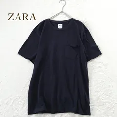 ザラ コットンTシャツ 半袖　黒 ポケット付 M ベーシック　シンプル　無地