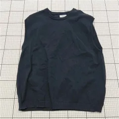 ◇ Θ シップスエニ― SHIPS any ニットベスト ネイビー系 メンズ Mサイズ E  【1601150003058】