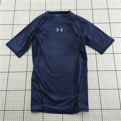 ◇ Θ アンダーアーマー UNDER ARMOUR 半袖コンプレッションシャツ ネイビー系 メンズ S E  【1601150007926】