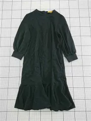 ◇ Θ アーバンリサーチ ロッソ ROSSO RA17-26F003 フレアワンピース ブラック系 レディース E  【1601150007698】