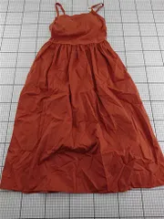 ◇ ⊂ ユニクロ UNIQLO コンビネーションブラキャミソールワンピース オレンジ S レディース E  【1601150009005】