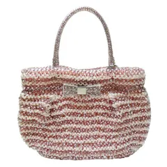 【中古Ａ】アンテプリマ　ANTEPRIMA　リボン　2WAY　ワイヤーバッグ　ハンドバッグ/ショルダーバッグ　ピンク