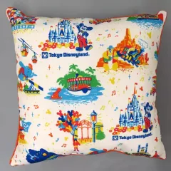 【中古】クッション・本体 東京ディズニーランドスポットデザイン クッション 「東京ディズニーリゾート40周年 ドリームゴーラウンド Make Your Favorite 第2弾」 東京ディズニーリゾート限定