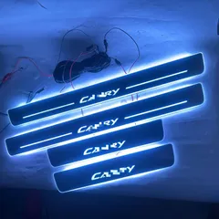 【送料無料】適合 7代 カムリ CAMRY (12-17年) LED流光動態ドアステップパネル 4枚セット 迎賓踏板 8色選択可ZX09