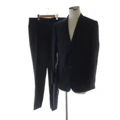 ポールスミス PAUL SMITH ロロピアーナ Loro Piana セットアップ 上下 スーツ テーラードジャケット パンツ ジップフライ ロゴ ストライプ L2 総裏地 紺 ネイビー PF-ST-78800 ■GY17 /MQ