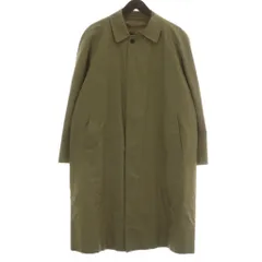 バーバリー ロンドン BURBERRY LONDON ステンカラーコート アウター ロング 比翼ボタン 裏地ノバチェック ライナー付き 90-165-4 カーキ /XZ ■GY18