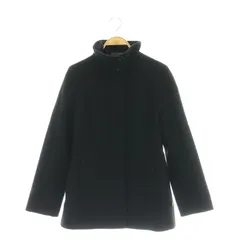 エーグル AIGLE ウール スタンドカラー コート ミドル丈 S 黒 ブラック /AT ■OSのサムネイル