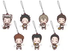 【中古】キーホルダー・マスコット(キャラクター) 全7種セット 「にとたん ハイキュー!! 梟谷学園高校(ユニフォーム) ラバーマスコット」