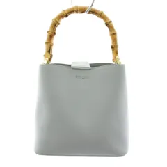 マッキントッシュフィロソフィー MACKINTOSH PHILOSOPHY ハンドバッグ ショルダーバッグ 2way フェイクレザー バンブーハンドル 水色 ライトブルー /YT