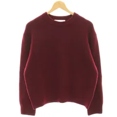 ザラ ZARA ニット セーター XS 赤 レッド 無地 長袖 ウール混 /HN