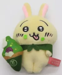 【中古】キーホルダー うさぎ(抹茶ソフト) ぬいぐるみキーチェーン 「ちいかわ なんか小さくてかわいいやつ」 京都限定