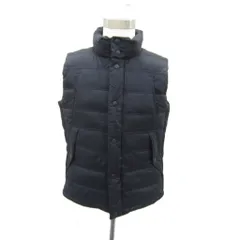 ギャップ GAP 中綿ベスト ミドル丈 スタンドカラー L ネイビー 紺 /SY48 ■GY58