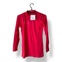 [プーマ] 着圧 インナーシャツ 長袖 ハイネック インナーウェア コンプレッション モックネックLSシャツ 656332 ラズベリー/ホワイト 150　管理SK627