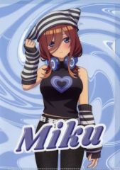 [중고] 클리어 파일 [단품] 나카노 미요리 A4 클리어 파일 [5 등분의 신부 ∽× ZOZOTOWN 나카노 미요리 상품 세트]