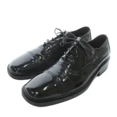 グッチ GUCCI ビジネスシューズ ドレス 革靴 エナメル ラウンドトゥ ストレートチップ 9D 28cm 黒 ブラック /XZ ■GY44