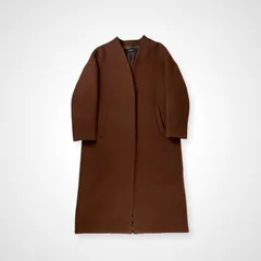 JOURNAL STANDARD ジャーナルスタンダード / スーパー140ビーバーVネックコート ブラウン 参考定価：35,000+tax SIZE:S