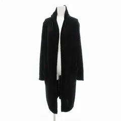 ギャバジンケーティー Gabardine K.T カーディガン ニット 起毛素材 フード 9 黒 /JS