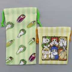 【中古】バッグ 集合 もふもふマルシェ 2サイズ巾着セット 「mofusand」