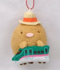 [중고] 잡화 돈까스(하야부사) 봉제인형 키체인 [스미코구라시] JR 동일본 한정